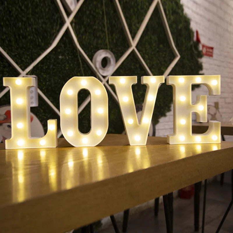 Luzes de Letras LED Decorativa | A Casa Gênia A Casa Gênia