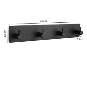acessórios para banheiro preto, decoração banheiro, gancho para banheiro, Gancho de Parede Banheiro, Gancho Preto de Alumínio Para Toalha de Banheiro e Sala, gancho de parede, suporte de toalha, suporte para papel toalha