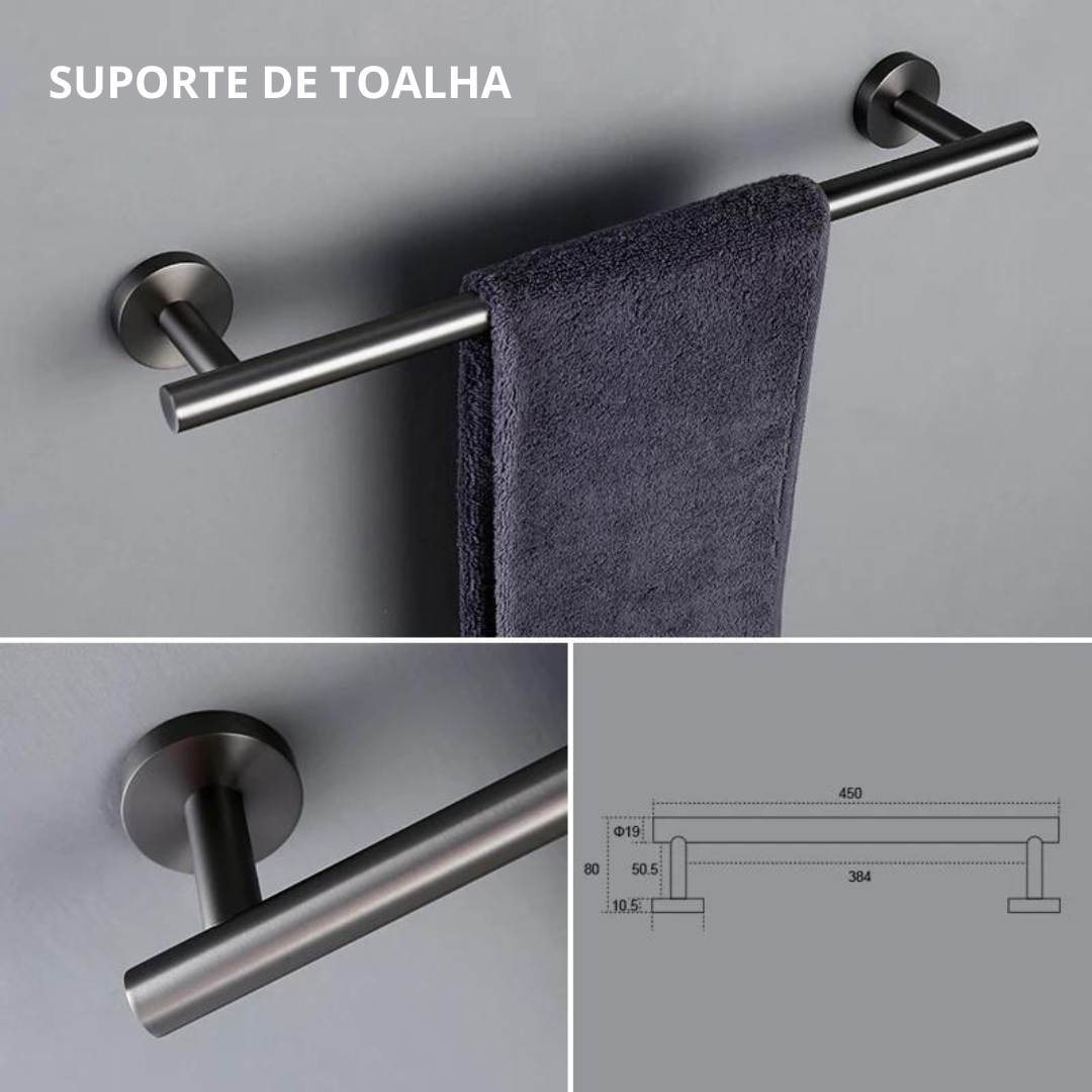 acessórios para banheiro preto, decoração banheiro, gancho para banheiro, Gancho de Parede Banheiro, Gancho Preto de Alumínio Para Toalha de Banheiro e Sala, gancho de parede, suporte de toalha, suporte para papel toalha